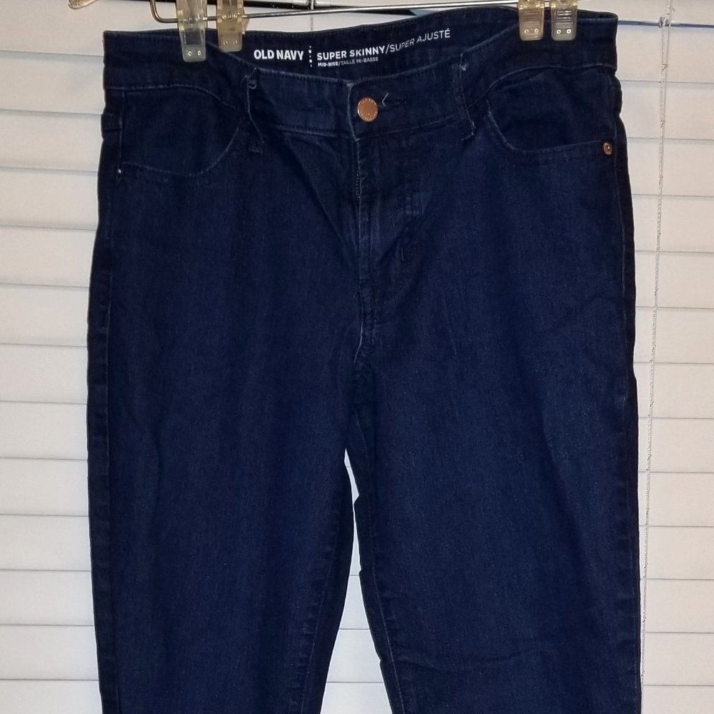 Old Navy women's super skinny mid-rise jeans sz 8